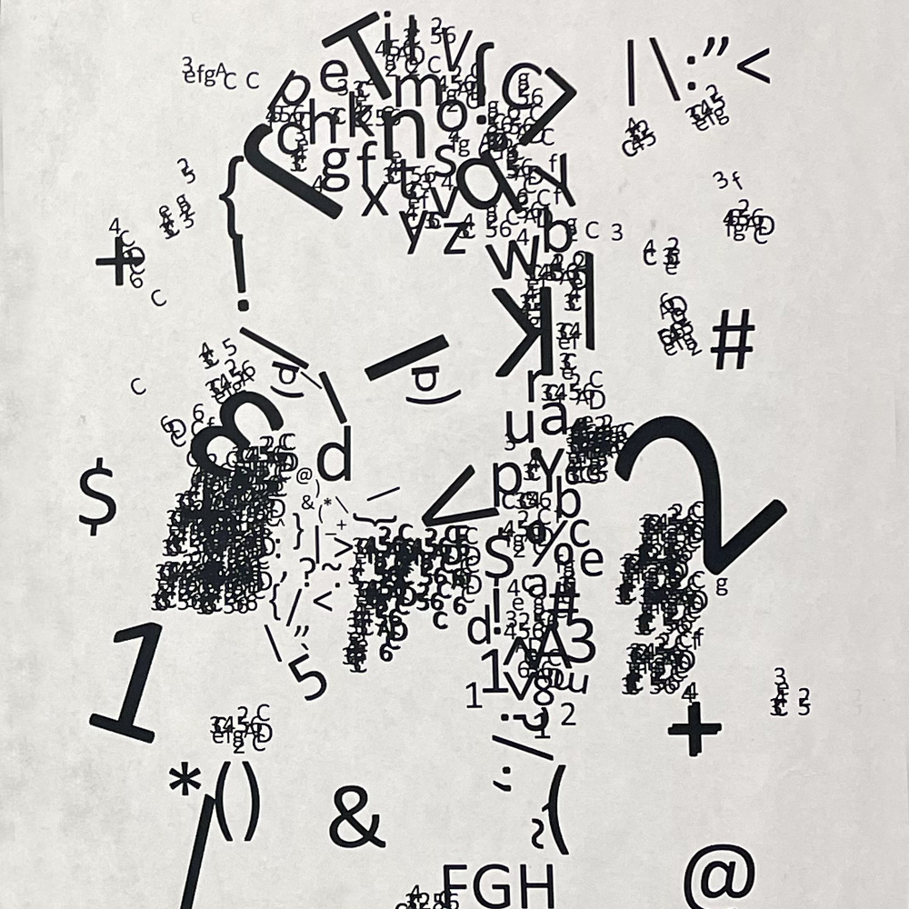 Typographic Self Portrait